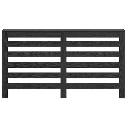 Radiatorafdekking Zwart Eiken 149 x 20 x 82 cm Bewerkt hout