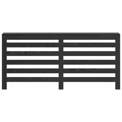 Radiatorafdekking Zwart Eiken 175 x 20 x 82 cm Bewerkt hout