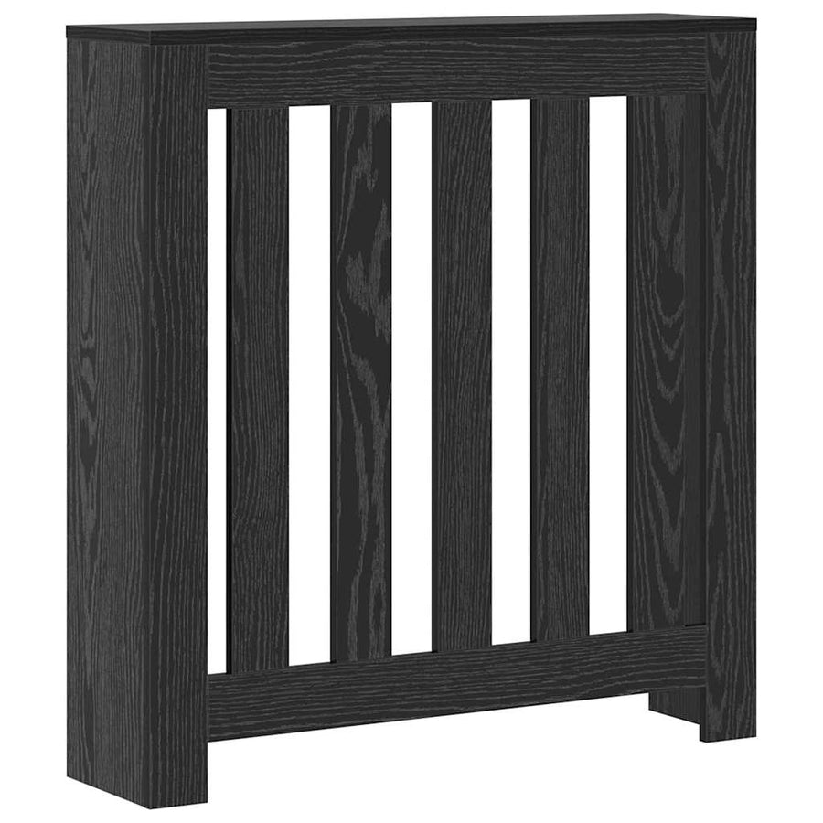 Radiatorafdekking Zwart Eiken 78 x 20 x 82 cm Bewerkt hout