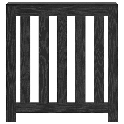 Radiatorafdekking Zwart Eiken 78 x 20 x 82 cm Bewerkt hout