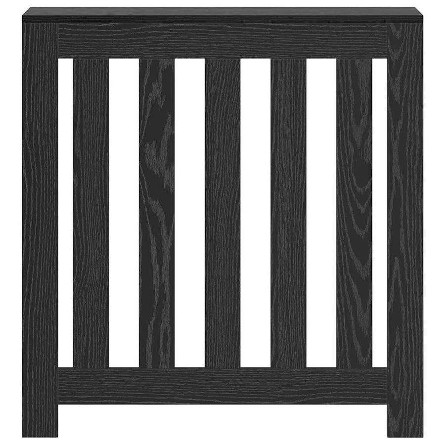 Radiatorafdekking Zwart Eiken 78 x 20 x 82 cm Bewerkt hout