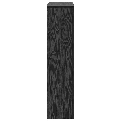 Radiatorafdekking Zwart Eiken 78 x 20 x 82 cm Bewerkt hout