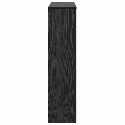 Radiatorafdekking Zwart Eiken 104 x 20 x 82 cm Bewerkt hout