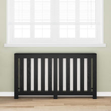 Radiatorafdekking Zwart Eiken 149 x 20 x 82 cm Bewerkt hout
