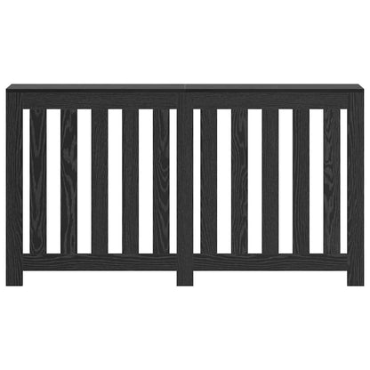 Radiatorafdekking Zwart Eiken 149 x 20 x 82 cm Bewerkt hout