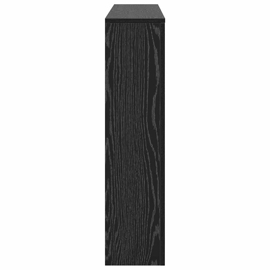 Radiatorafdekking Zwart Eiken 149 x 20 x 82 cm Bewerkt hout