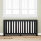 Radiator Cover Black Oak 175 x 20 x 82 cm Engineered Wood