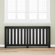 Radiatorafdekking zwart eiken 175x20x82 cm