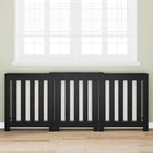 Radiatorafdekking 205x21,5x83,5 cm zwart eiken