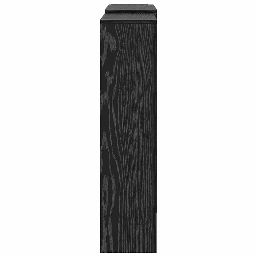 Radiatorafdekking Zwart Eiken 205 x 21,5 x 83,5 cm Bewerkt hout