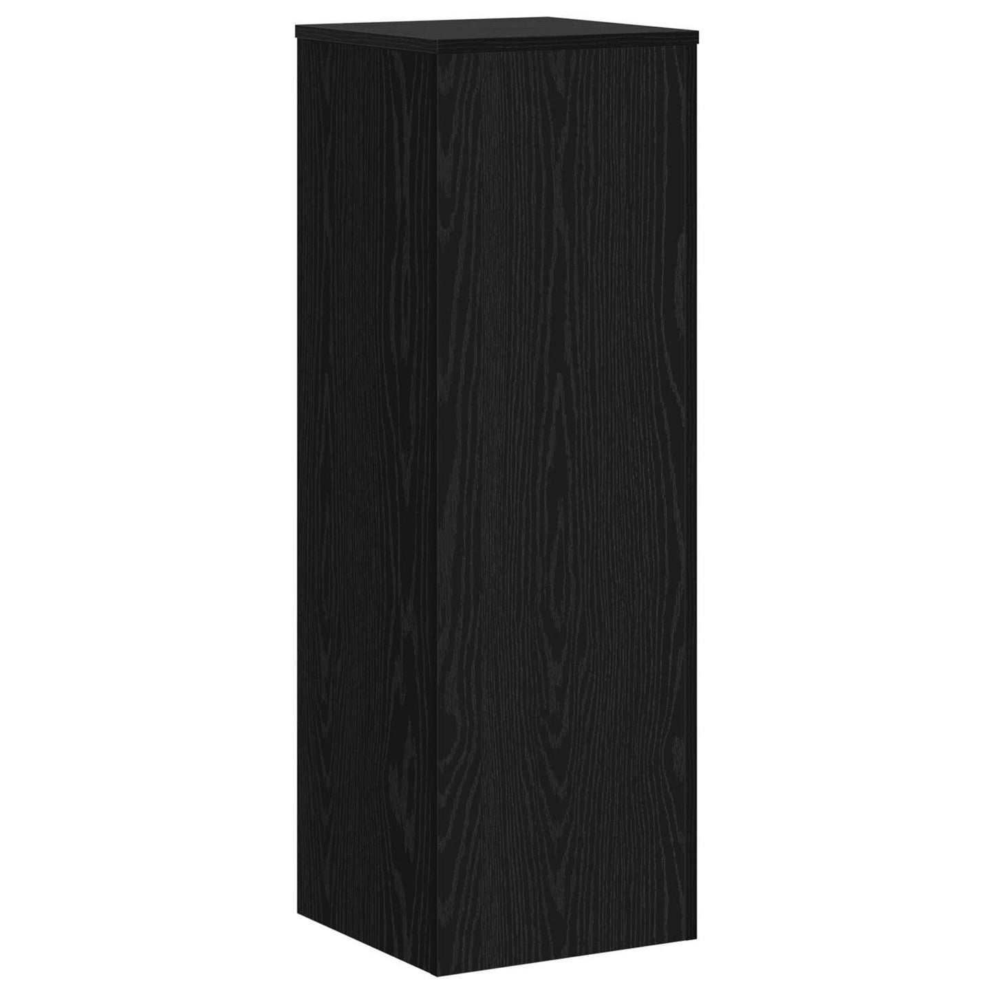 Plantenstandaard Zwart Eiken 33 x 33 x 100 cm Bewerkt hout