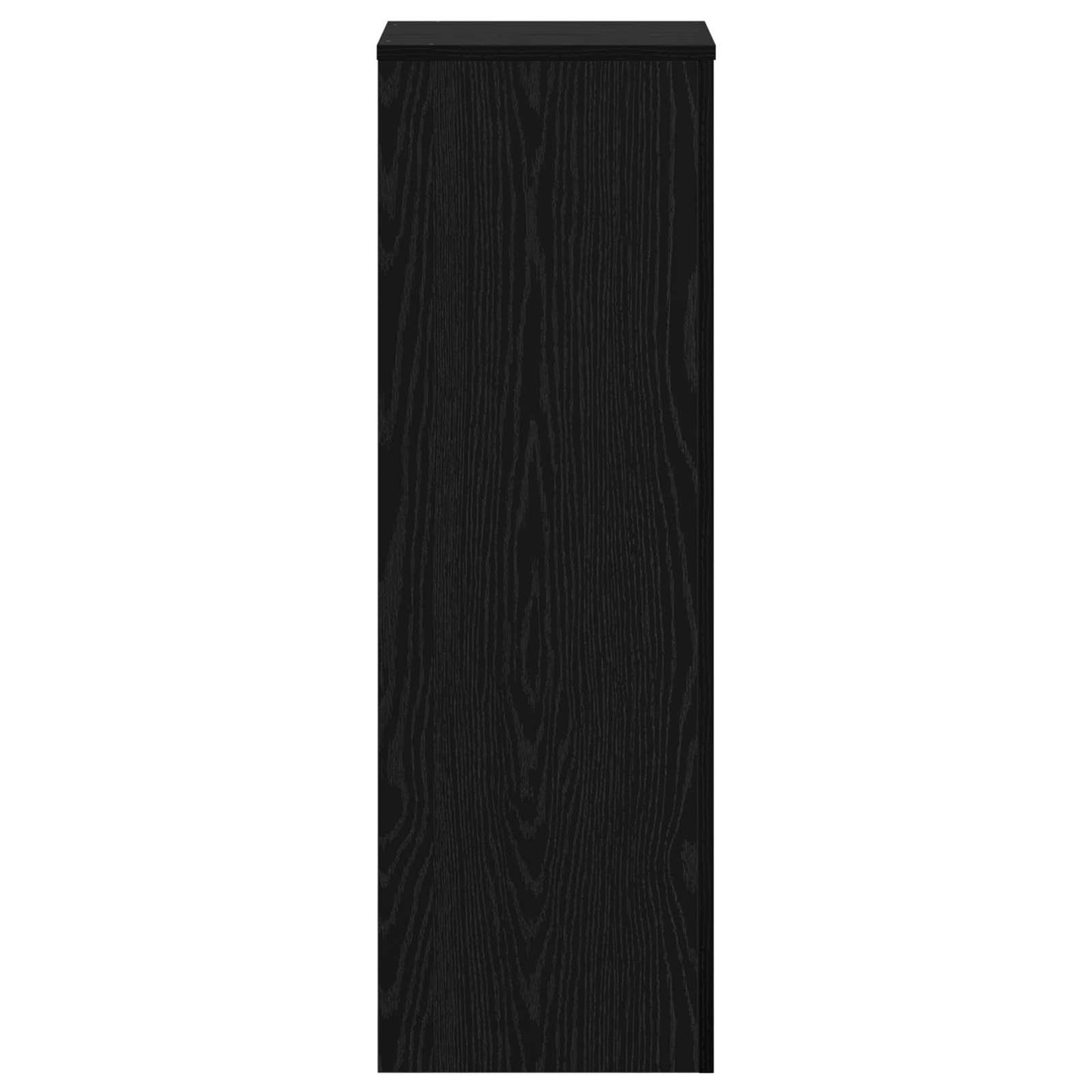 Plantenstandaard Zwart Eiken 33 x 33 x 100 cm Bewerkt hout