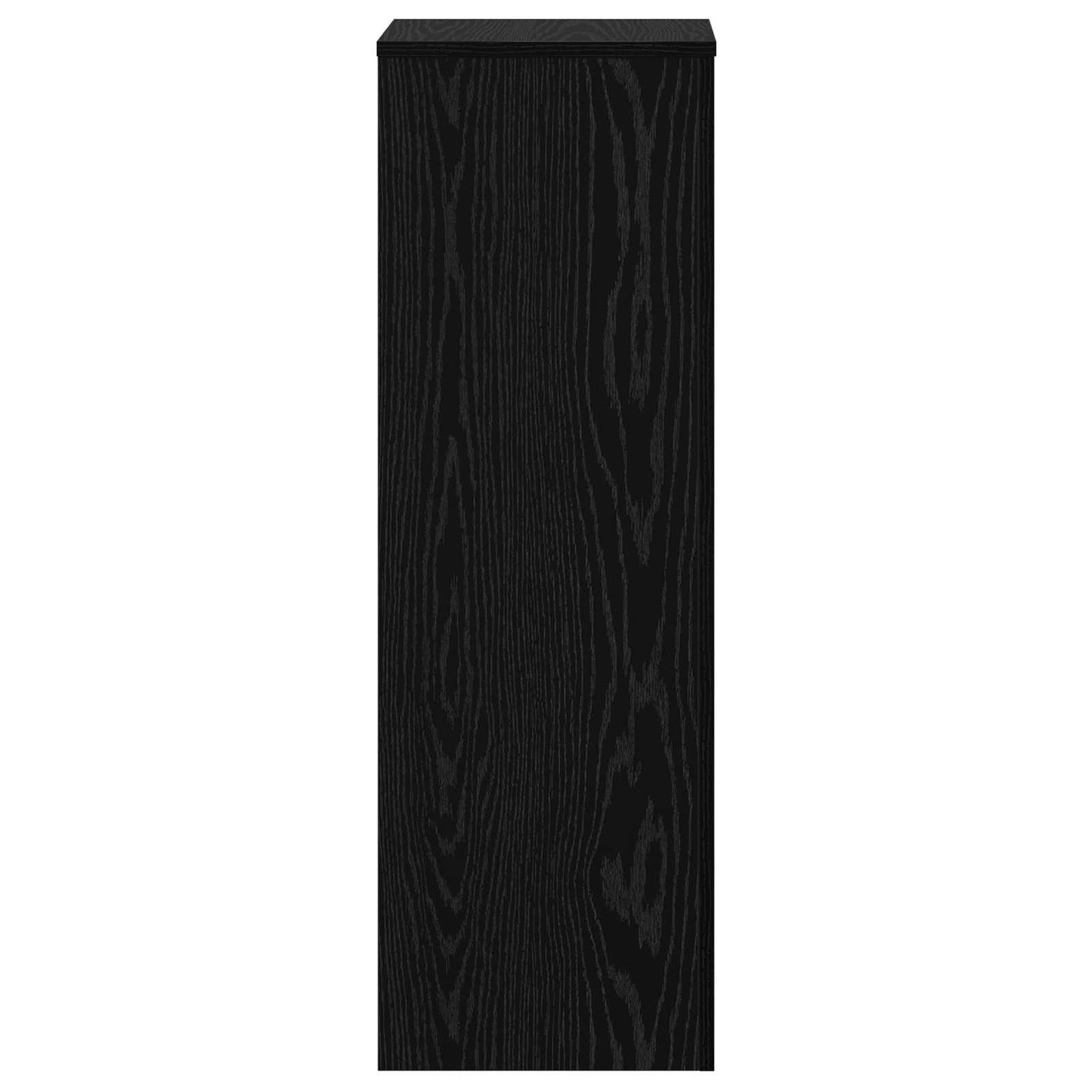 Plantenstandaard Zwart Eiken 33 x 33 x 100 cm Bewerkt hout