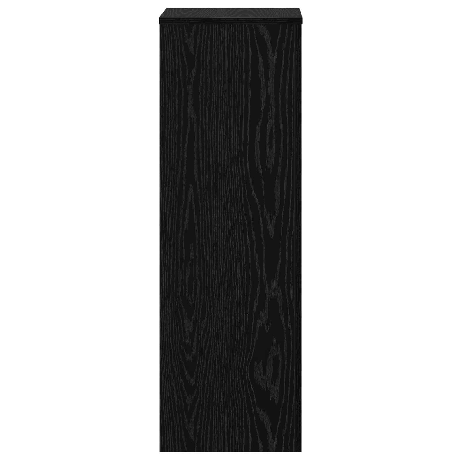 Plantenstandaard Zwart Eiken 33 x 33 x 100 cm Bewerkt hout