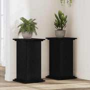 Plantenstandaard 33x33x60 cm zwart eiken