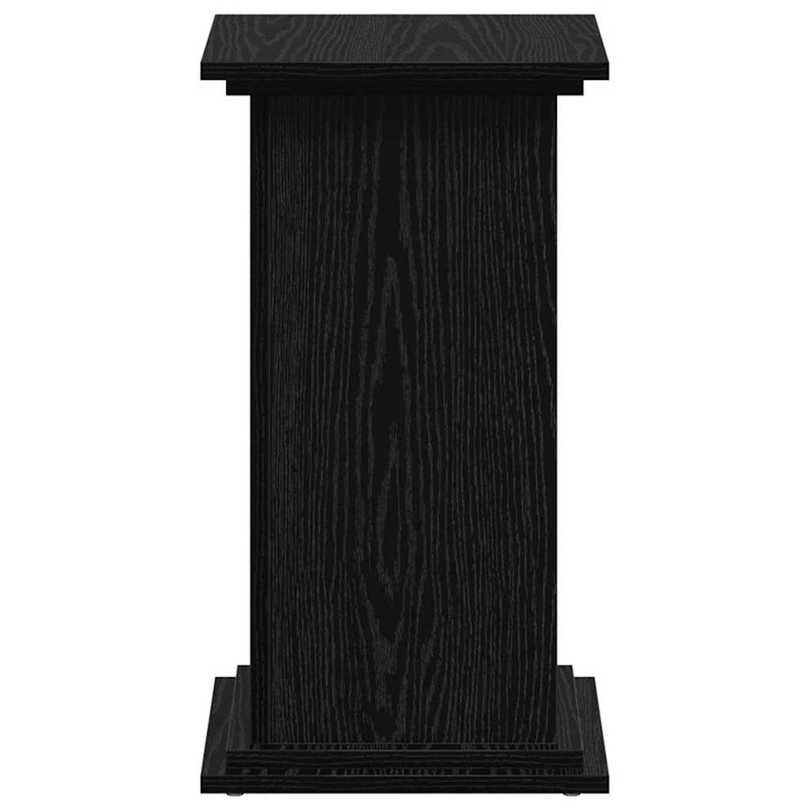 Plantenstandaard Zwart Eiken 33 x 33 x 60 cm Bewerkt hout