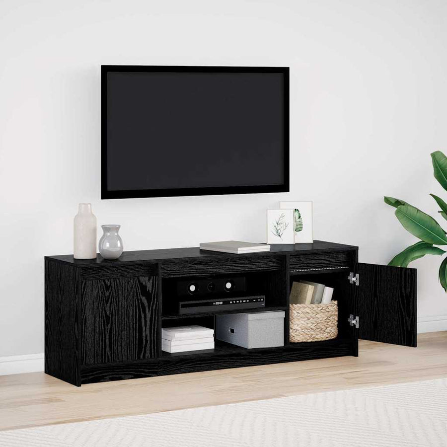 TV Eenheden Zwart 139,5 x 34 x 50 cm Bewerkt hout