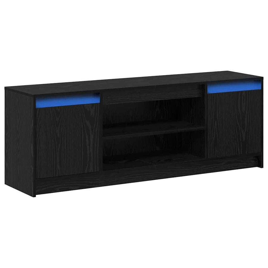 TV Eenheden Zwart 139,5 x 34 x 50 cm Bewerkt hout
