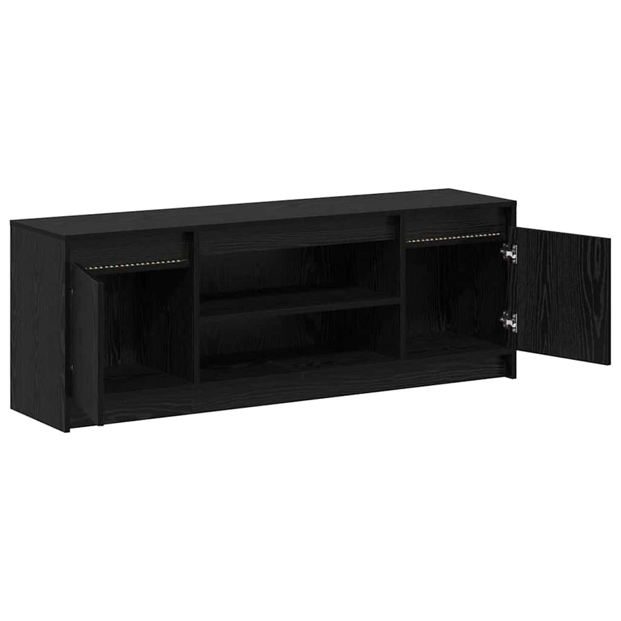TV Eenheden Zwart 139,5 x 34 x 50 cm Bewerkt hout