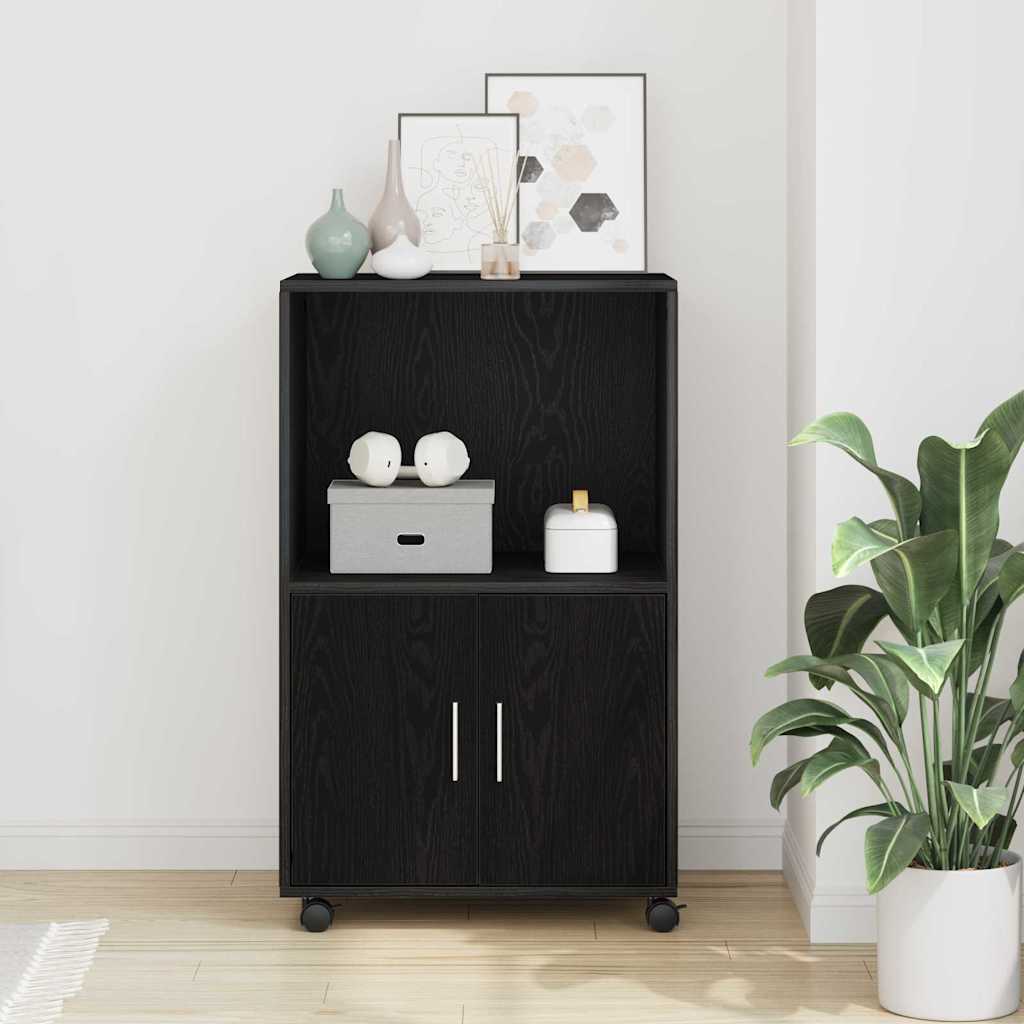 Kast Zwart Eiken 55 x 40 x 82 cm