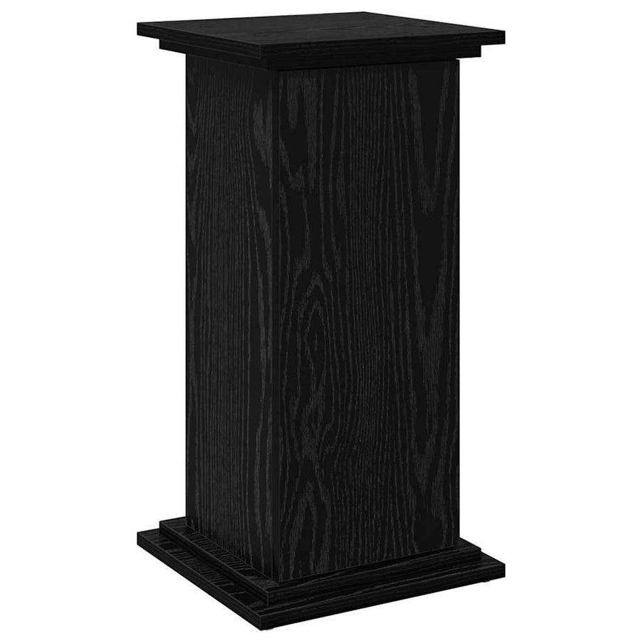 Displaystand met plank Zwart Eiken 31 x 30 x 60 cm Bewerkt hout