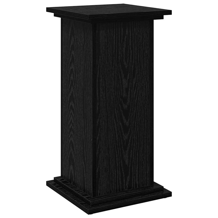 Displaystand met plank Zwart Eiken 31 x 30 x 60 cm Bewerkt hout