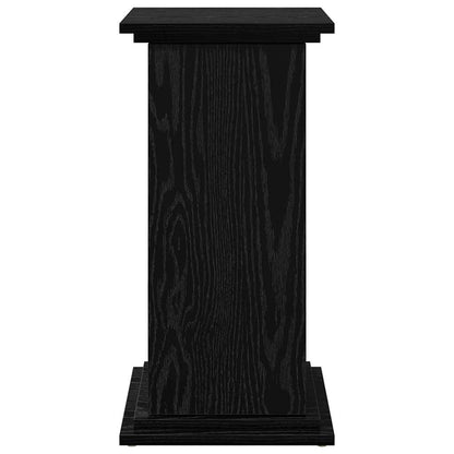 Displaystand met plank Zwart Eiken 31 x 30 x 60 cm Bewerkt hout