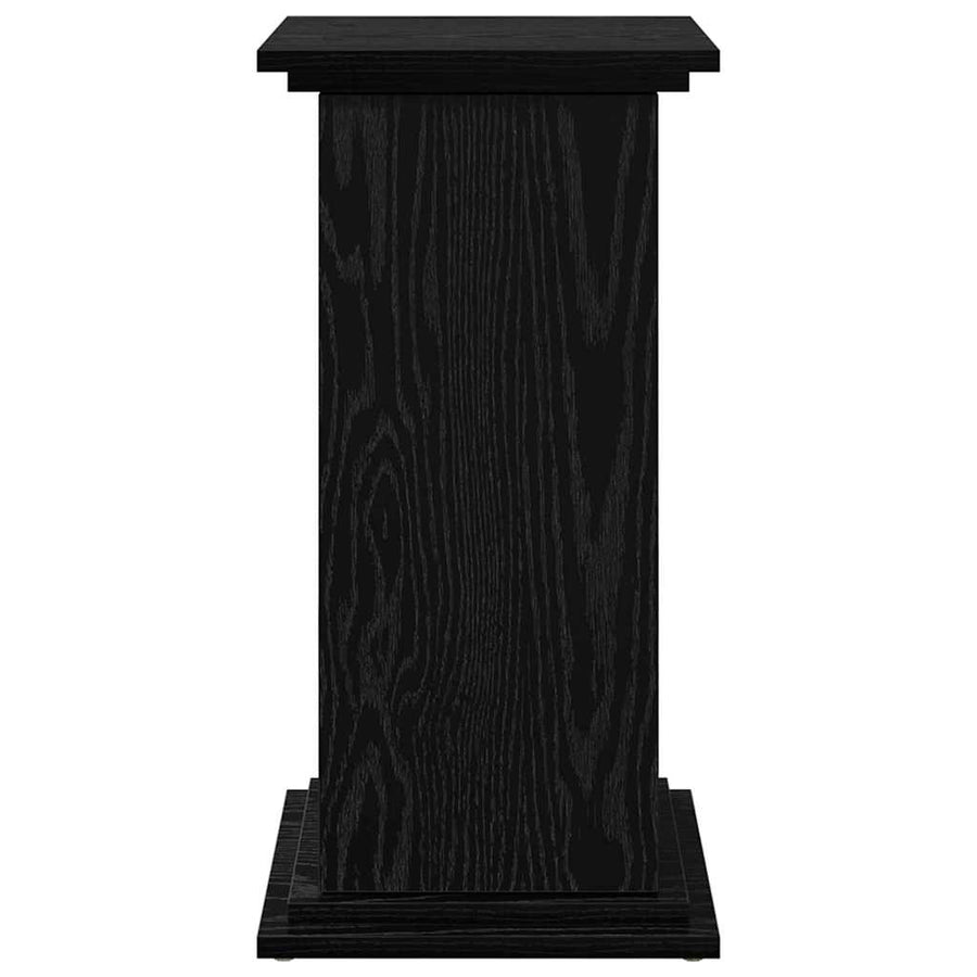 Displaystand met plank Zwart Eiken 31 x 30 x 60 cm Bewerkt hout