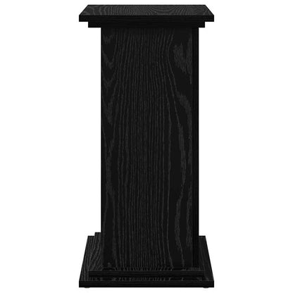 Displaystand met plank Zwart Eiken 31 x 30 x 60 cm Bewerkt hout