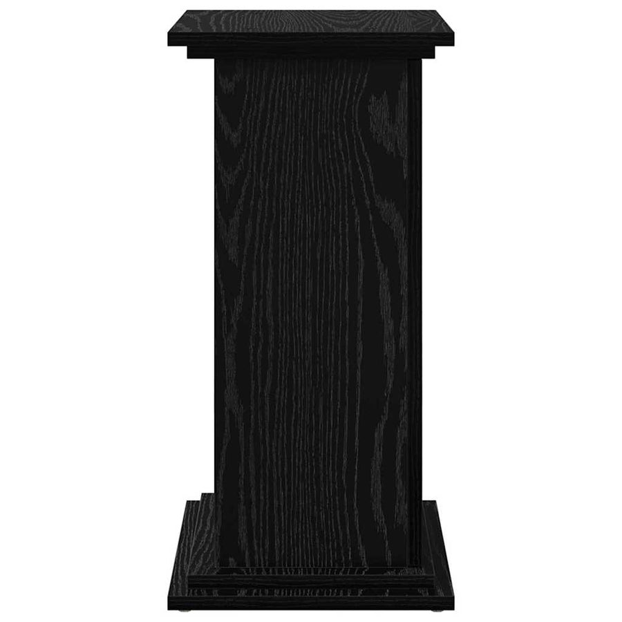 Displaystand met plank Zwart Eiken 31 x 30 x 60 cm Bewerkt hout