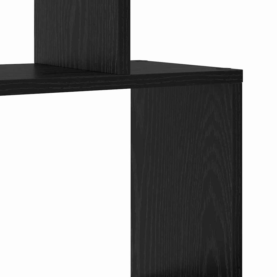 Boekenkast Zwart Eiken 70 x 24 x 193,5 cm Bewerkt hout