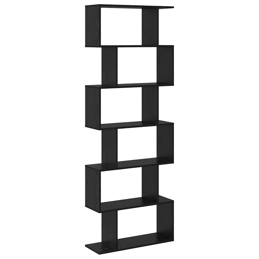 Boekenkast Zwart Eiken 70 x 24 x 193,5 cm Bewerkt hout