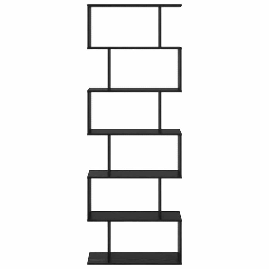 Boekenkast Zwart Eiken 70 x 24 x 193,5 cm Bewerkt hout
