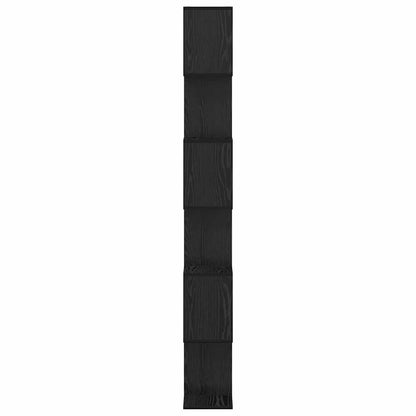 Boekenkast Zwart Eiken 70 x 24 x 193,5 cm Bewerkt hout