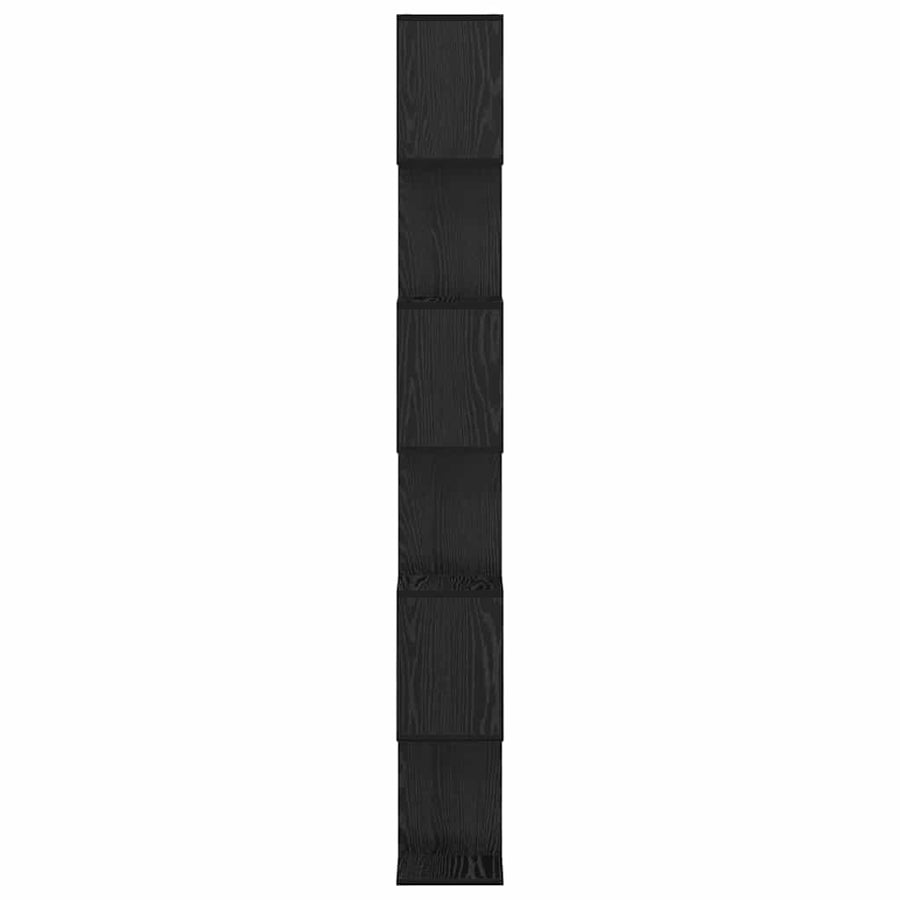 Boekenkast Zwart Eiken 70 x 24 x 193,5 cm Bewerkt hout