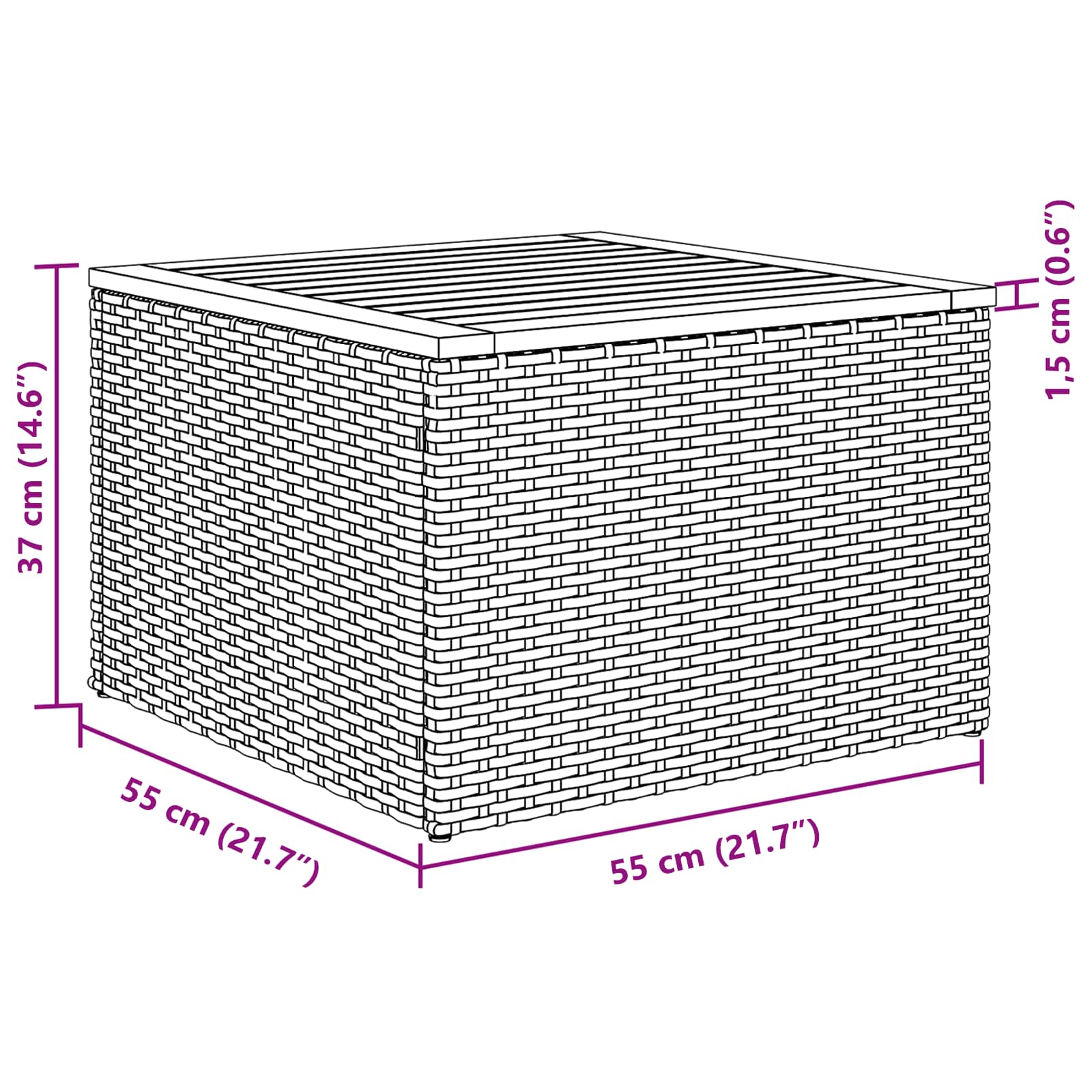 Tuinbankenset 8 st Grijs poly rattan