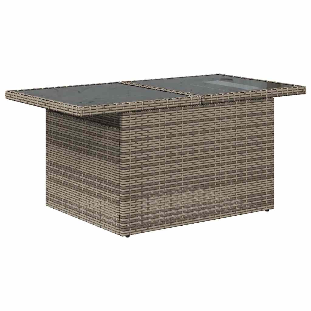 Tuin Sofa Set 8 st Grijs Poly riet