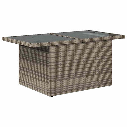 Tuin Sofa Set 8 st Grijs Poly riet