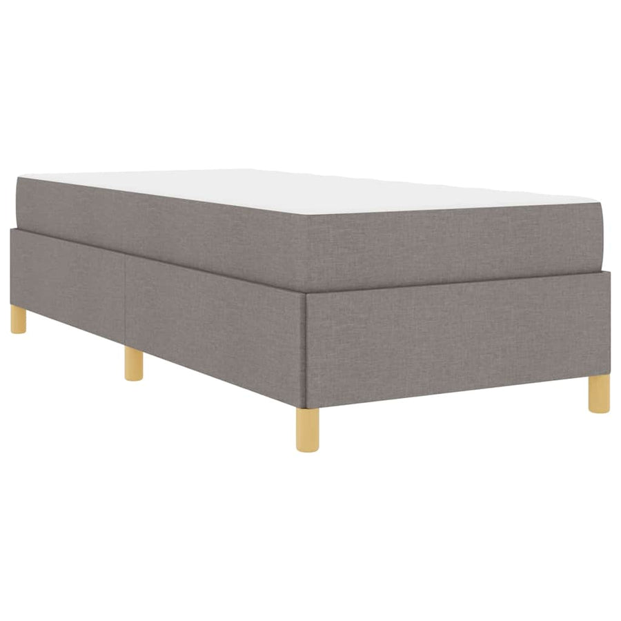 Boxspring bed Anders Taupe en Wit 90 x 190 cm Stof