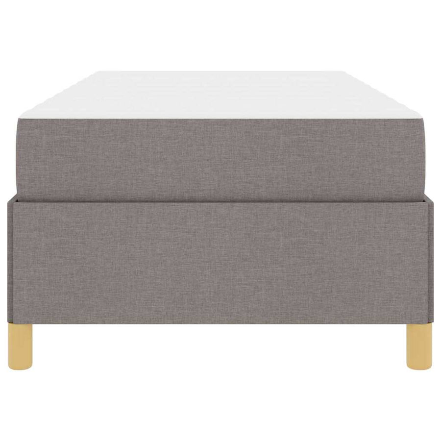 Boxspring bed Anders Taupe en Wit 90 x 190 cm Stof