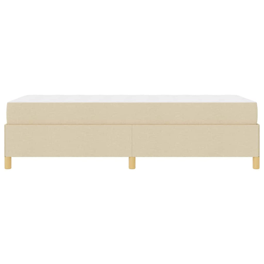Boxspring bed Anders Wit en Crème 90 x 190 cm Stof