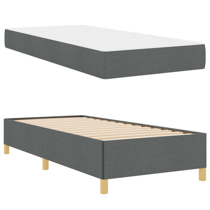 Boxspring bed Donkergrijs en Wit en Donkergrijs 90 x 200 cm