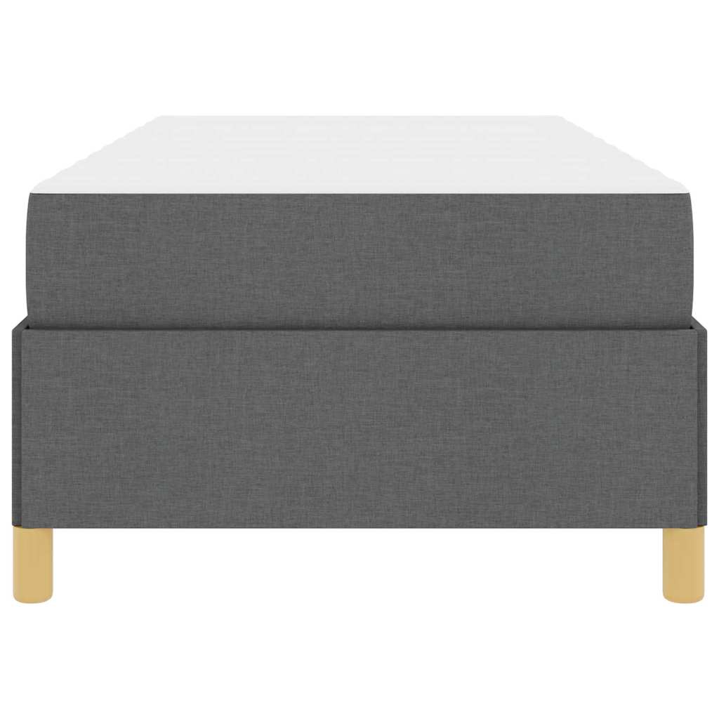 Boxspring bed Donkergrijs en Wit en Donkergrijs 90 x 200 cm