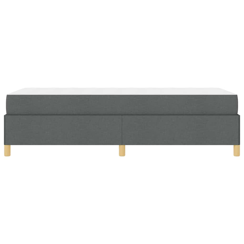 Boxspring bed Donkergrijs en Wit en Donkergrijs 90 x 200 cm