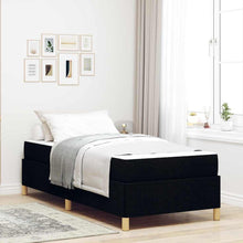 Boxspring bed Anders Zwart en Wit 90 x 200 cm Stof