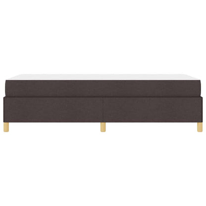 Boxspring bed Anders Donkerbruin en Wit 90 x 200 cm Stof