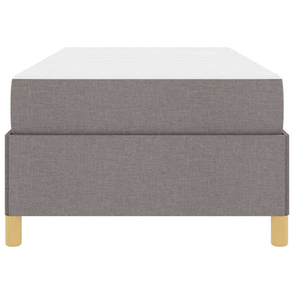 Boxspring bed Anders Taupe en Wit 90 x 200 cm Stof