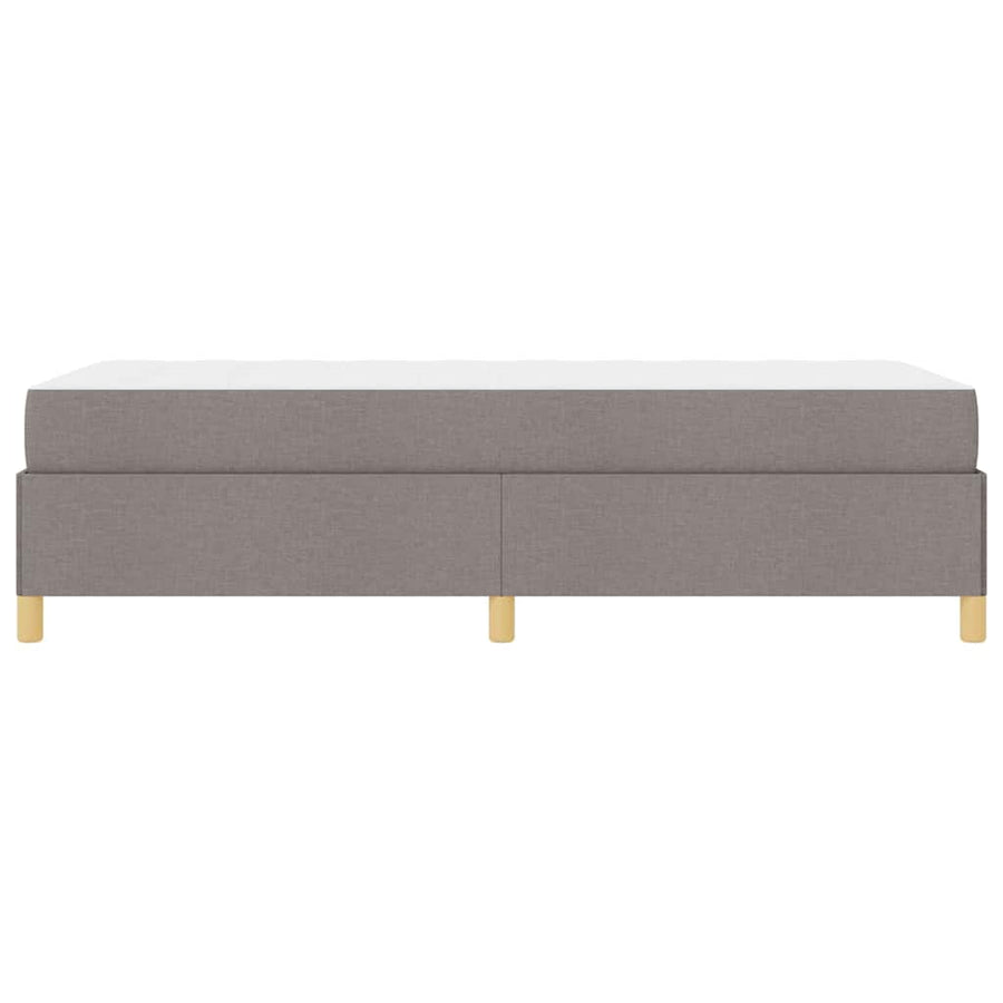 Boxspring bed Anders Taupe en Wit 90 x 200 cm Stof