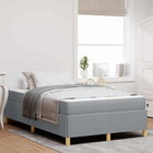 Bedframe 120x190 cm lichtgrijs stof