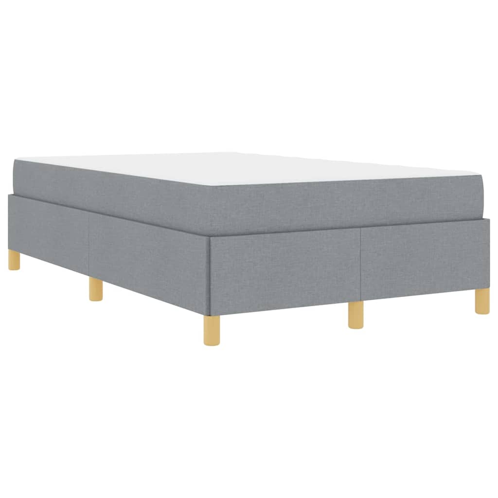 Boxspring bed Anders Lichtgrijs en Wit 120 x 190 cm Stof